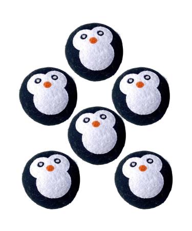 SUNERLORY 6pcs Wool Dryer Balls Reusable Convenient Fabric Softener Static Reducing Laundry Dryer Balls Reduce Wrinkles for Home Black