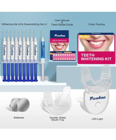 Teeth Whitening Kit with LED Light - 10X Whitening Gels, 2 Mouth Trays | Fast Results in 15 Minutes | No Sensitivity | 1-9 Shades Whiter in 1-2 Weeks - Buy Online on GoSupps.com