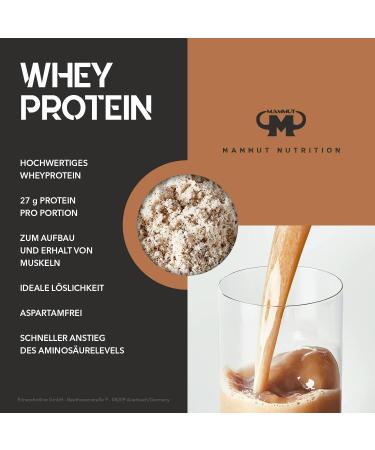 Mammut Nutrition Whey Protein Iced Coffee 1kg - Real Coffee Flavor High Protein Shake 1000g Whey Protein for Optimal Performance - Buy Online on GoSupps.com