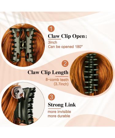 Orange Messy Bun Hair Extensions Claw Clip Short Ponytail Hair Extensions Natural Straight Synthetic Fake Hairpiece Short Bun Hair Chignons for Women Girls - Buy Online on GoSupps.com