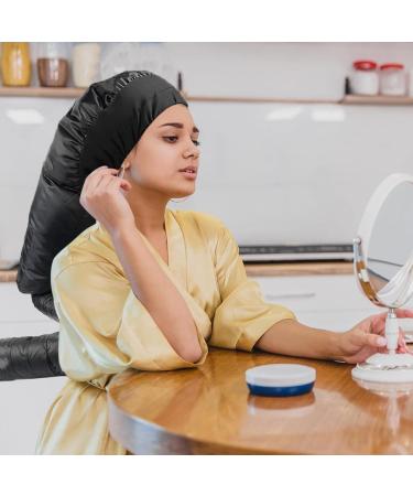 Wisebom Adjustable Hair Dryer Bonnet Attachment | Drying Cap for Styling Curls & Deep Care - Black - Buy Online on GoSupps.com