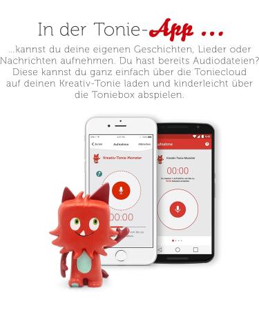 Buy Tonies Creative Monster for Toniebox | Self-Playing Kids' Audio Figure | 90 Min Memory for Recordings Stories & Music | Perfect for Ages 3+ - Buy Online on GoSupps.com
