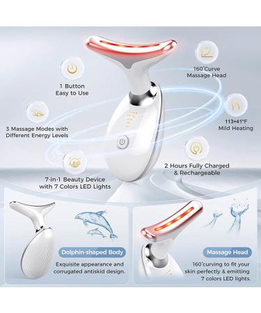 INTENSO 7 Color Face & Neck Massager - Anti-Aging Facial Device for Skin Care & Wrinkle Reduction - Buy Online on GoSupps.com