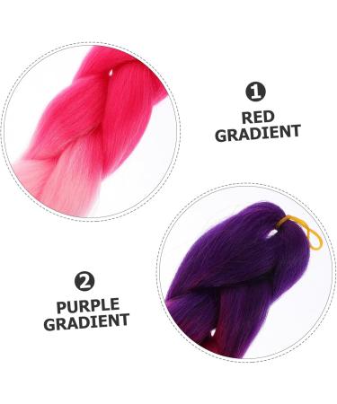 DOITOOL Braid Hair Extension Synthetic Braided Extensions High Temperature Hair Braid Crochet Twist Braids Hair Color Wigs Synthetic Wigs Jumbo Braiding Hair Extension To Weave Extend - Buy Online on GoSupps.com