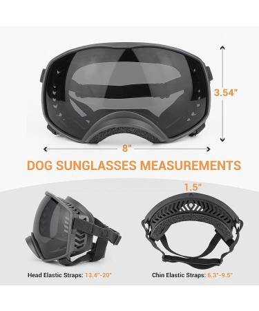 Namsan Dog Glasses - UV Protection Sunglasses for Large Dogs | Adjustable Band & Sponge Nose Pads | Protect Your Dog's Eyes - Buy Online on GoSupps.com