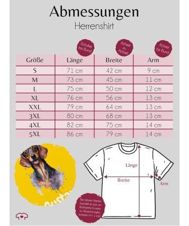 Personalized Dachshund T-Shirt for Dog Owners | Custom Name Gift by Shirtracer - Available in Yellow 3XL Large Sizes - Buy Online on GoSupps.com