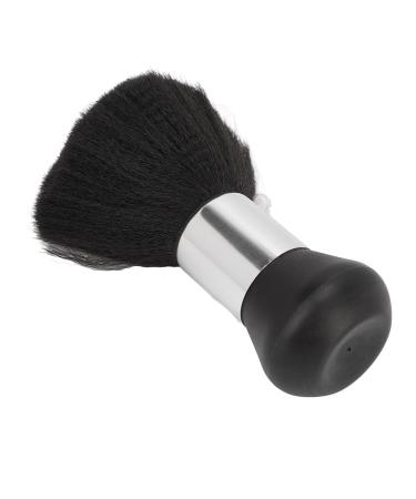 Qukaim Neck Dust Brush Hair Cutting Neck Dust Brush Ergonomic Black Face Neck Hair Dust Cleaning Brush for Home Salon
