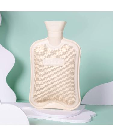 HomeTop Premium Classic Rubber Hot and Cold Water Bottle with Cute Triceratops Cover - 2L White, 67.63 Fl Oz - Buy Online on GoSupps.com