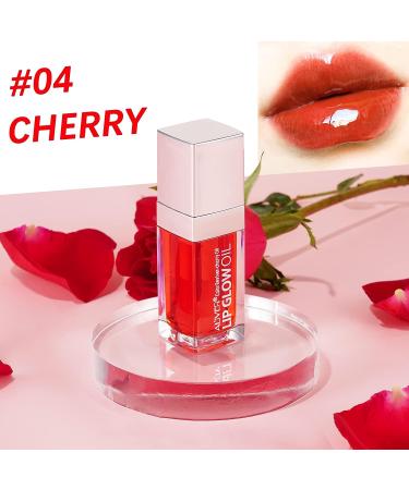 Sefudun Lip Glow Oil: Moisturizing & Hydrating Long-Lasting Waterproof Lip Tint Set - Cherry - Buy Online on GoSupps.com