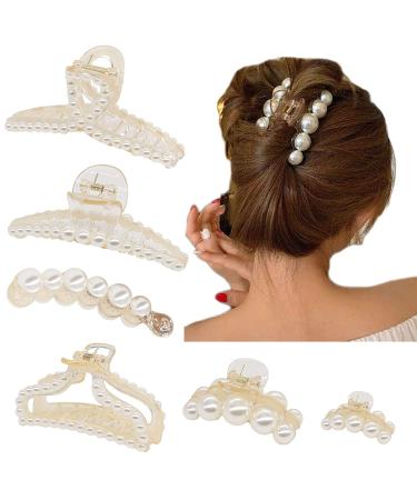 6 Pack Women Hair Claw Clips Non-slip Hair Catch Jaw Clamp Strong Hold Hair Styling Accessories for Girls