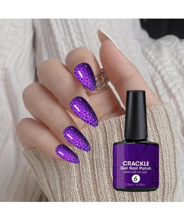 Crackle Gel UV LED Lamp Base and Finish Gel for Cracked Nails Compact Kit for Girlfriend Sister and Women - Buy Online on GoSupps.com