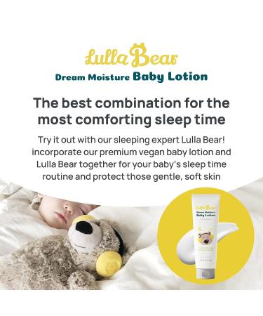 Lulla Bear Dream Moisture Baby Lotion by Alex & Kate - Vegan, Cruelty-Free, Hydrating Face & Body Cream for Sensitive Skin - Essential for Newborns - Natural Calming Scents - Paraben, Phthalates, & Dye Free - Buy Online on GoSupps.com