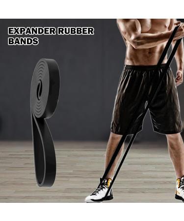 Besreey Elastic Bands for Exercise | Stretch Bands - Elastic Bands Stretching Bands for Upper Lower Body Exercise Strength Training Black - Buy Online on GoSupps.com