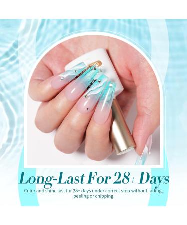 10ml UV Nail Polish Set - Translucent Pastel Gel for DIY Nail Art | Born Pretty Spring Summer Collection - Blue Red Green Yellow Pink Jelly Effect - Buy Online on GoSupps.com