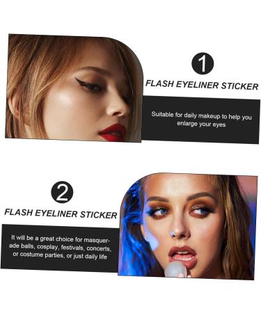 FOMIYES 54 Pairs Anti Sweat Eyeliner Eyeshadow Stickers Adhesive Eyeliner Tape Halloween Man Template - Buy Online on GoSupps.com