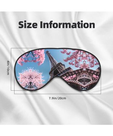 Oil Painting Paris Eiffel Tower Print Unisex Sleeping Eye Mask Soft Comfortable Light-Blocking Eye Mask - Buy Online on GoSupps.com