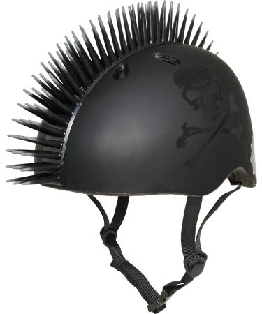 Krash! Youth 8+ Mohawk Helmets Jolly Roger Black