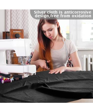 2 Yards Anti Tarnish Silver Cloth - Luxury Polishing Cloth for Jewelry & Silverware - 6.6 x 3.3 ft - Buy Online on GoSupps.com