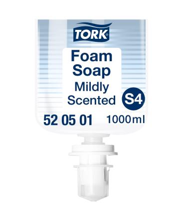 Tork Mild Scented Hand Foam Soap S4 reduced consumption 1 x 1000 ml 520501 1000 ml Mild Foam Soap - 1 bottle