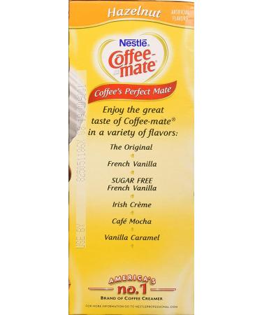 Nestle Coffee-mate Hazelnut Liquid Creamer Singles 0.38 oz (Box of 50) - Convenient Individual Portions - Buy Online on GoSupps.com