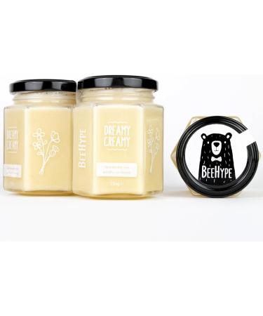 BeeHype - Dreamy Creamy 100% Pure Raw Natural Creamed Set Honey with Natural Enzymes Vitamins Minerals and Antioxidants 6 x 230g Dreamy Creamy Pack of 6 - Buy Online on GoSupps.com