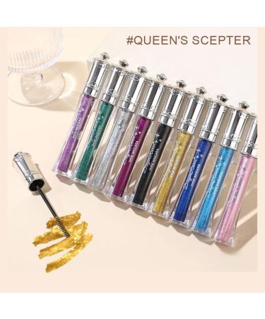  Beliky Girl Sparkling Diamonds Mascara waterproof mascara for shiny and colored lashes long-lasting volumizing and lengthening glitter mascara for women #7 - Buy Online on GoSupps.com