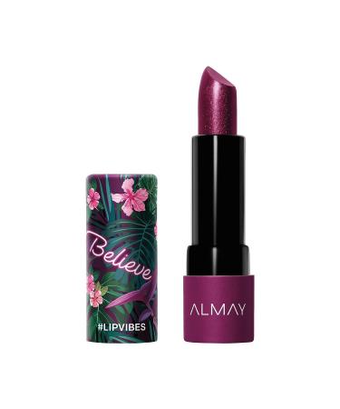 Almay Lip Vibes Matte Lipstick - Believe 0.14 Oz | Hypoallergenic with Vitamin E Oil & Shea Butter - Buy Online on GoSupps.com