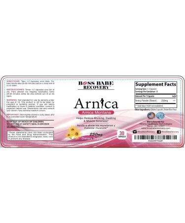 Buy Arnica Montana Capsules (30 Count) - Natural Pain Relief Supplements for International Shipping - Buy Online on GoSupps.com