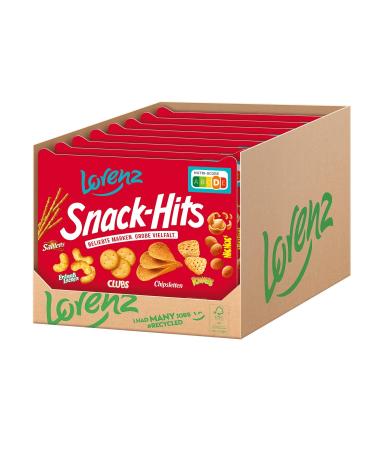 Lorenz Snack World Snack Hits - Pack of 8 (8 x 320g) | Premium International Snacks for Every Craving - Buy Online on GoSupps.com