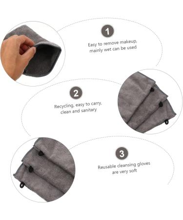 FOMIYES 18 Pcs Fiber Makeup Remover Gloves - Microfiber Cleaning Cloths & Facial Wipes for Easy Makeup Removal - Spa Quality Scrub Gloves - Buy Online on GoSupps.com