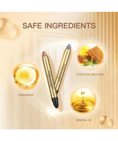 Buy Glitter Eyeshadow Stick with Blending Brush | Long-Lasting Crease-Free Cream Eye Shadow Pencils for Stunning Make-up #3 - International Shipping Available - Buy Online on GoSupps.com