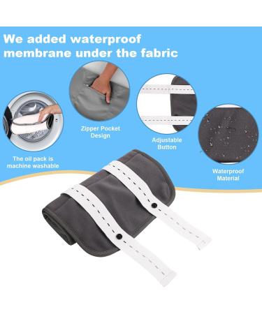 4-Hour Reusable Castor Oil Pack for Belly Neck & Chest Relief | Comfortable Massage Belt - Dark Gray - Buy Online on GoSupps.com