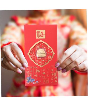 ABOOFAN 2pcs Red Envelope Chinese Hongbao Year of The Rabbit Hong Bao Greeting Envelopes Lunar New Year Hong Bao 2023 Red Packet Spring Festival Gift Bag Zodiac Bag Gold Foil Money As Shown 17X9X0.2CM - Buy Online on GoSupps.com