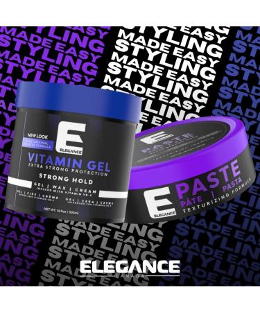 Elegance Vitamin Pro-VB5 Hair Styling Gel Strong Hold 500 Ml - Buy Online on GoSupps.com