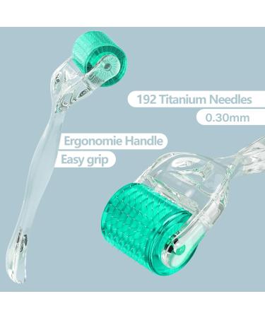 Derma Roller Titanium 4 in 1 Microderm Roller Kit - 300 720 & 1200 Needles - At Home Facial Microneedling for Radiant Skin - Buy Online on GoSupps.com
