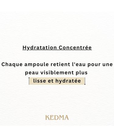 Kedma - H A Boost - Hyaluronic Acid Concentrated Ampoules - Instant Hydration and Volume - For All Skin Types - 7 x 2 ml - Buy Online on GoSupps.com