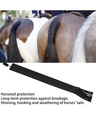 Tail Bag with Fringe Horse Tail Protector Guard Nonwoven Fabric Waterproof Breathable Horse Tail Bag (Black) - Buy Online on GoSupps.com