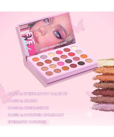 Palette de Maquillage 43 Nuances pour Contour et Sculpture du Visage | Format Livre avec Highlighters et Fards Joues Pour Soir e Mariage S ance Photo No l Anniversaire Quotidien - Buy Online on GoSupps.com