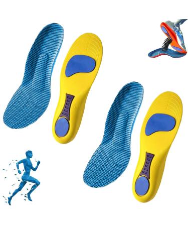 Norelie insert Norelie Orthopedic insoles to support the vaulted vault Comfortable insole plane planar fasciitis (yellow+yellow 45-46) 45-46 yellow+yellow