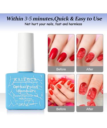 Gel Nail Polish Remover Set - Fast & Gentle Polish Removal with 2 Cuticle Pushers & Nail File - No Foil or Clips Needed - Buy Online on GoSupps.com