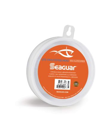 Seaguar STS Trout & Steelhead Fishing Line, Strong and Abrasion Resistant, Premium 100% Fluorocarbon Performance Fishing Leader, Virtually Invisible 10-Pound/100-Yard Clear