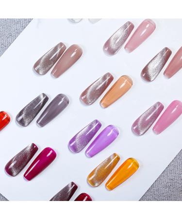 WOKOTO 9Pcs Cat Eye Magnet Kit for Women Nails - Gradient Designs UV Gel Nail Polish Magnetic Stick Wands - Nail Art Tools Set - Buy Online on GoSupps.com
