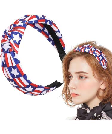 4th of July Headband | 4th of July Patriotic Hair Hoop | Soft Hair Decorations for Yoga Workout Makeup Housework Beach - Buy Online on GoSupps.com