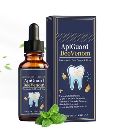 Mouthwash - 50ml Alcohol-Free Natural Gum and Teeth Cleanser - Oral Hygiene Solution | For Health Travel Dry Mouth Adults Dental Repair Refreshing