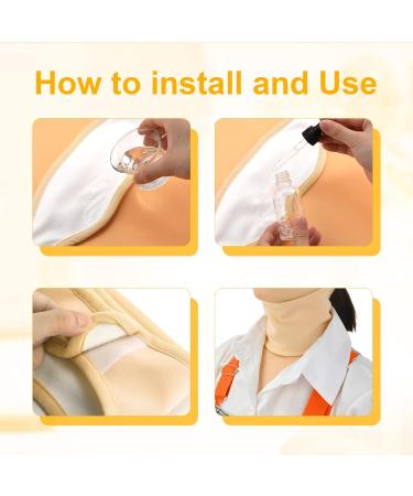 Reusable Neck Massage Device - Casting Oil Pack for Relaxation & Pain Relief | Khaki Neckwickel for Insomnia & Muscle Comfort - Buy Online on GoSupps.com