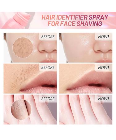 Hair Identifier Spray for Face Shaving Skin Body Hair Identifying Spray With Razors Hair identifier Spray for Face Dermaplaning Moisturizing and Skin Care Dermaplaner Spray(Spray Plus Razor) - Buy Online on GoSupps.com