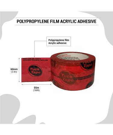 Tuck Tape Construction Sheathing Tape  Epoxy Resin Tape  2.4 in x 180 ft (Red) - Buy Online on GoSupps.com