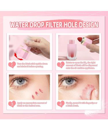 BEFIVECOK Liquid Blush - Dewy Finish Matte Velvet Texture, High-Pigmented Cheek Tint Makeup in ENERGETIC-Coral Orange - Buy Online on GoSupps.com