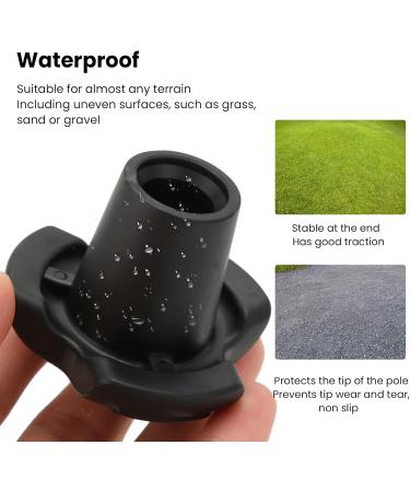 Walking Cane Tips 16mm0.63in Inner Diameter Crutch Foot Covers Waterproof Skid Resistance Multipurpose Aluminium Gaskets for - Buy Online on GoSupps.com