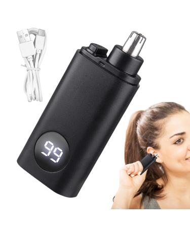 Besreey Nose Trimmer For Men - Rechargeable Ear Hair Trimmer For Men | Mens Grooming Tool IPX7 Waterproof Ear Hair Removal For Nose Ears Men Women Black